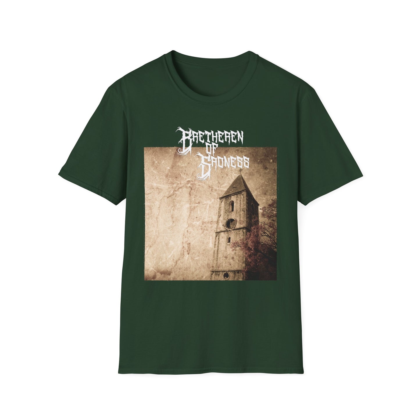 Vintage-Inspired Unisex Softstyle T-Shirt - 'Darkness' Design for Art Lovers
