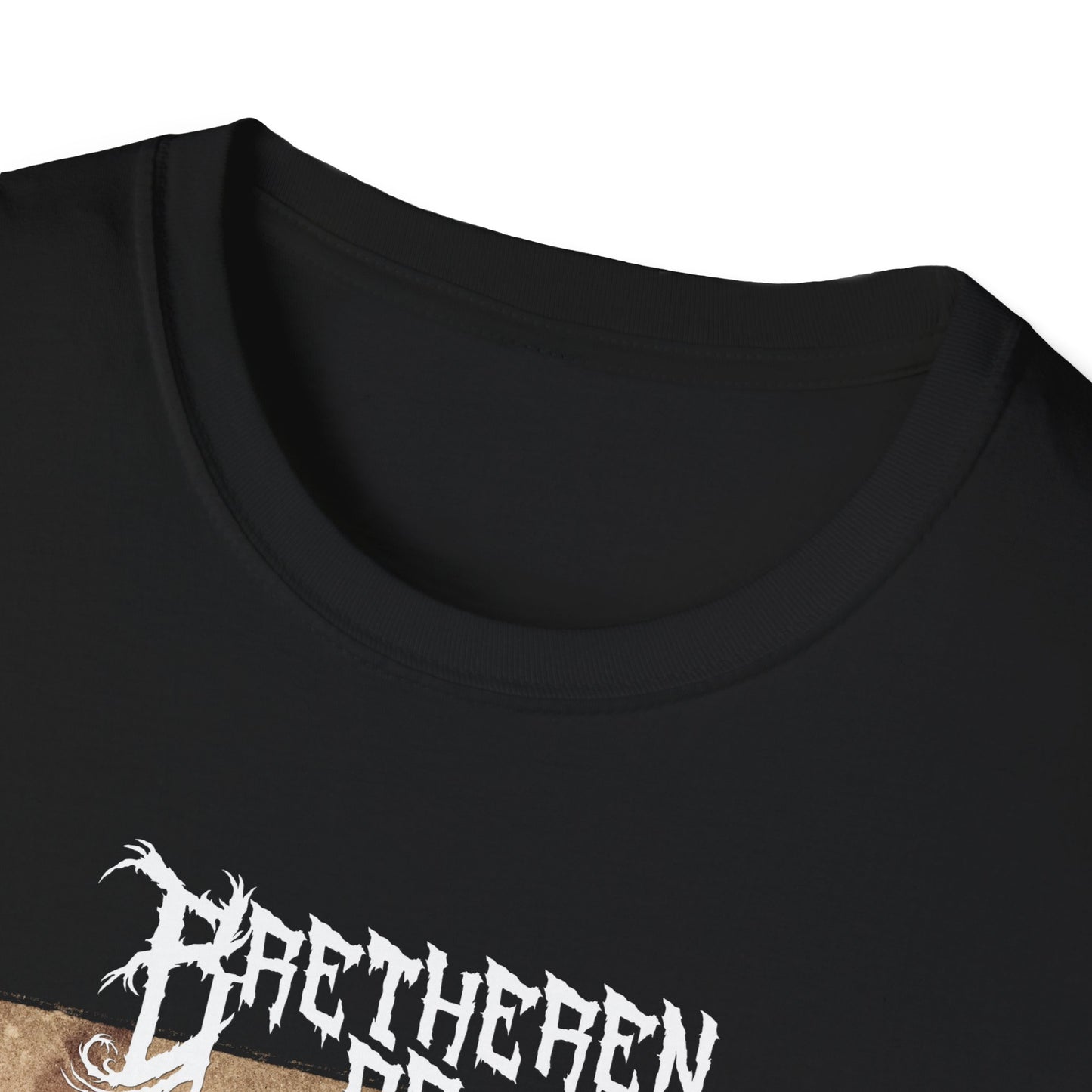 Vintage-Inspired Unisex Softstyle T-Shirt - 'Darkness' Design for Art Lovers