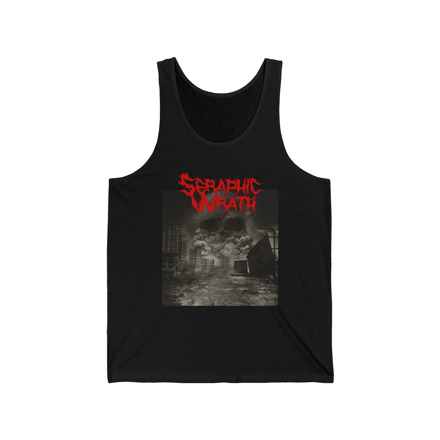 Seraphic Wrath Unisex Jersey Tank - Statement Tee for Music Lovers