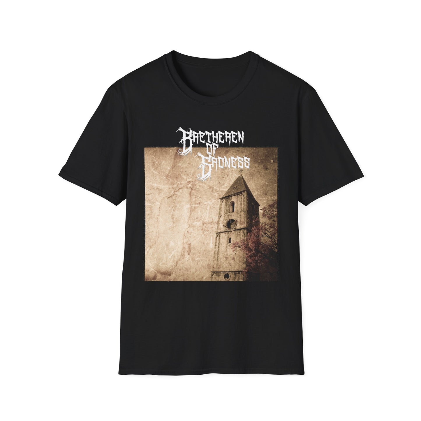 Vintage-Inspired Unisex Softstyle T-Shirt - 'Darkness' Design for Art Lovers