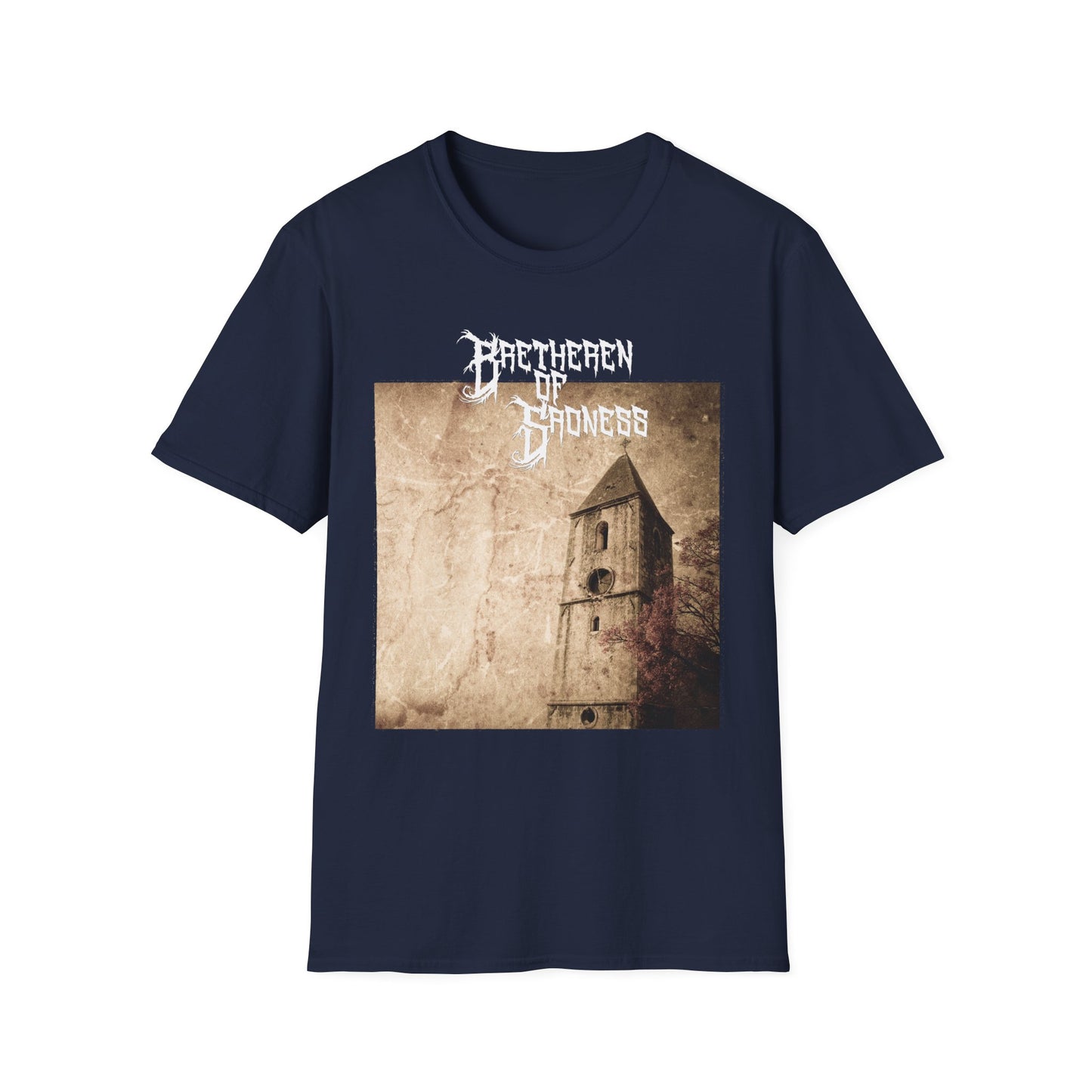 Vintage-Inspired Unisex Softstyle T-Shirt - 'Darkness' Design for Art Lovers