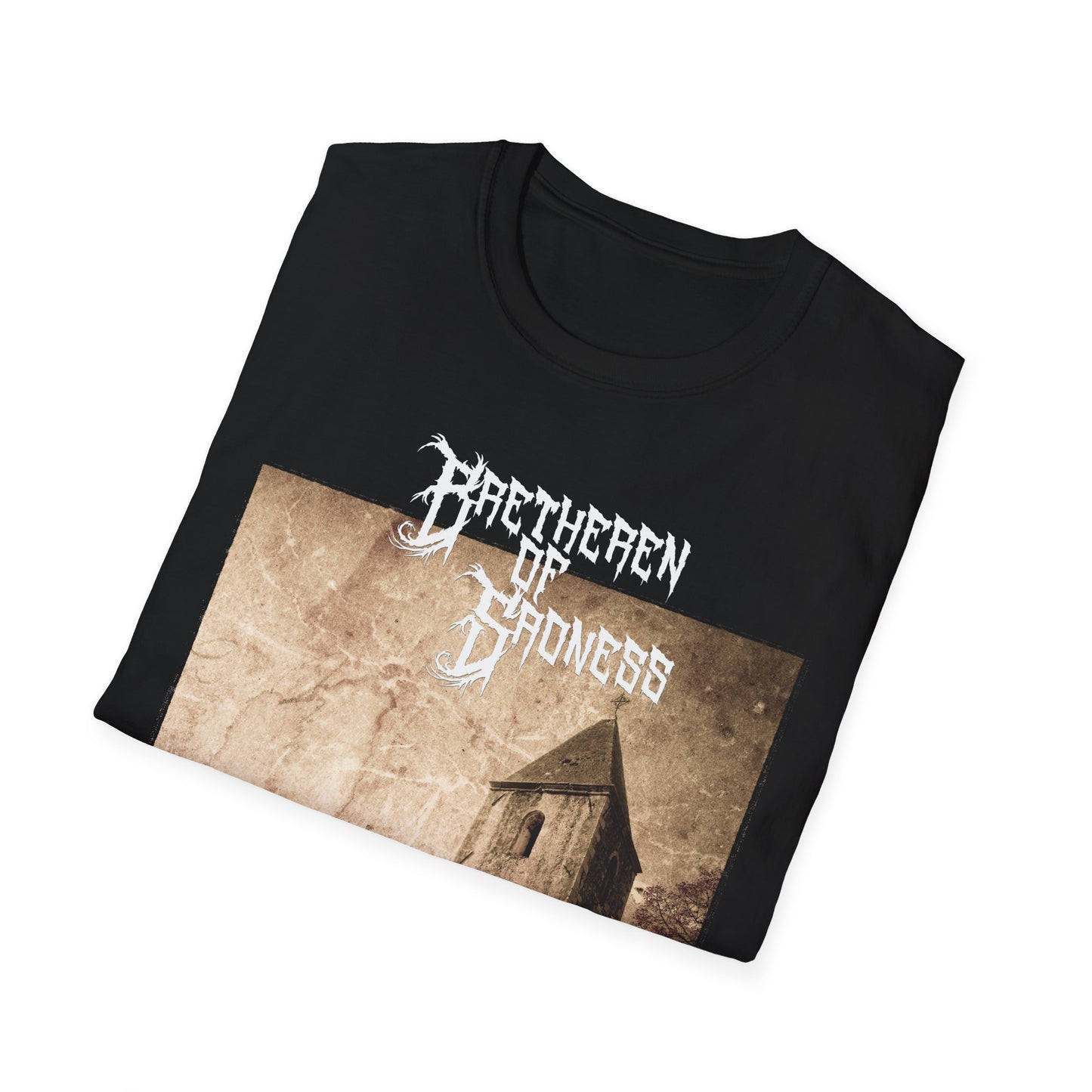 Vintage-Inspired Unisex Softstyle T-Shirt - 'Darkness' Design for Art Lovers