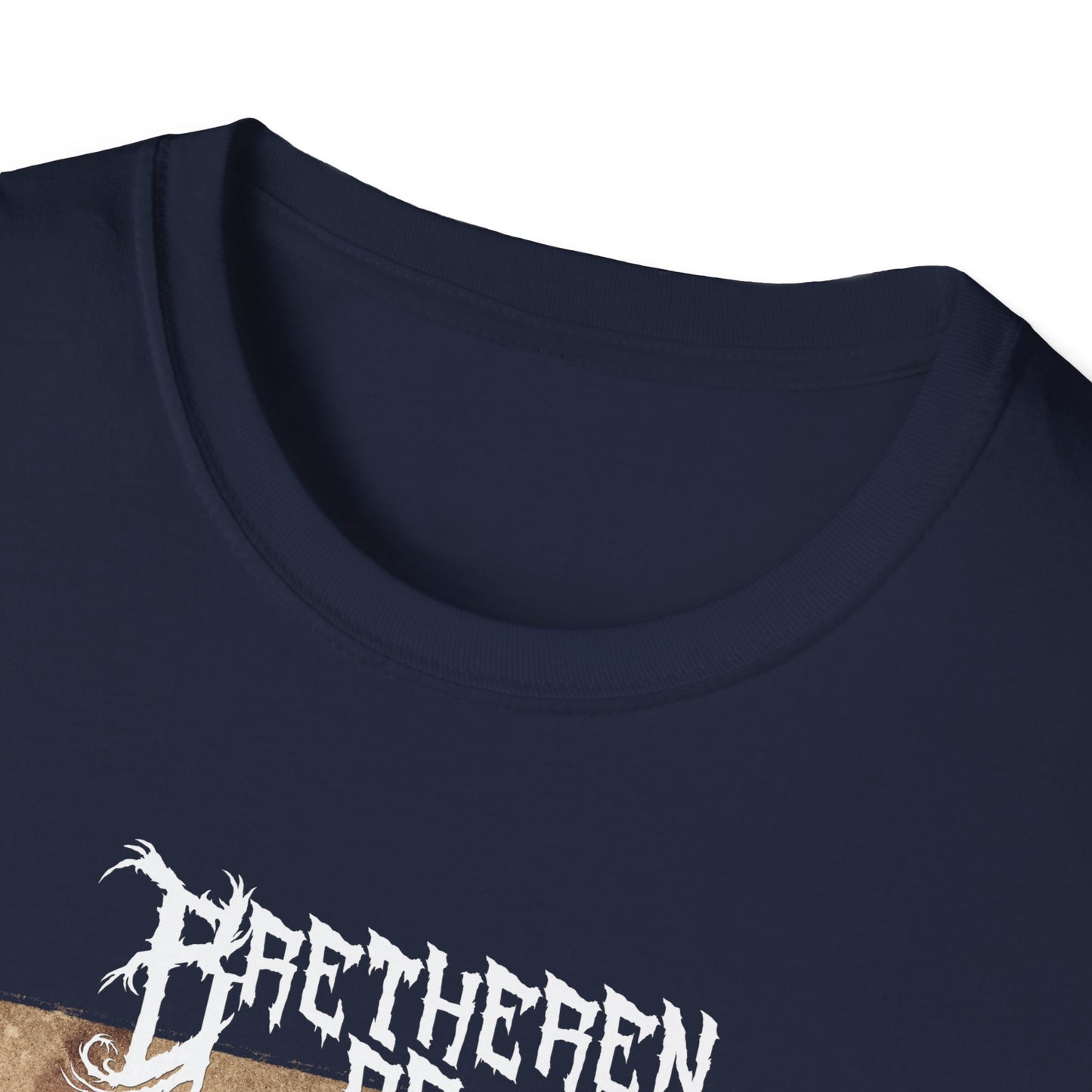 Vintage-Inspired Unisex Softstyle T-Shirt - 'Darkness' Design for Art Lovers