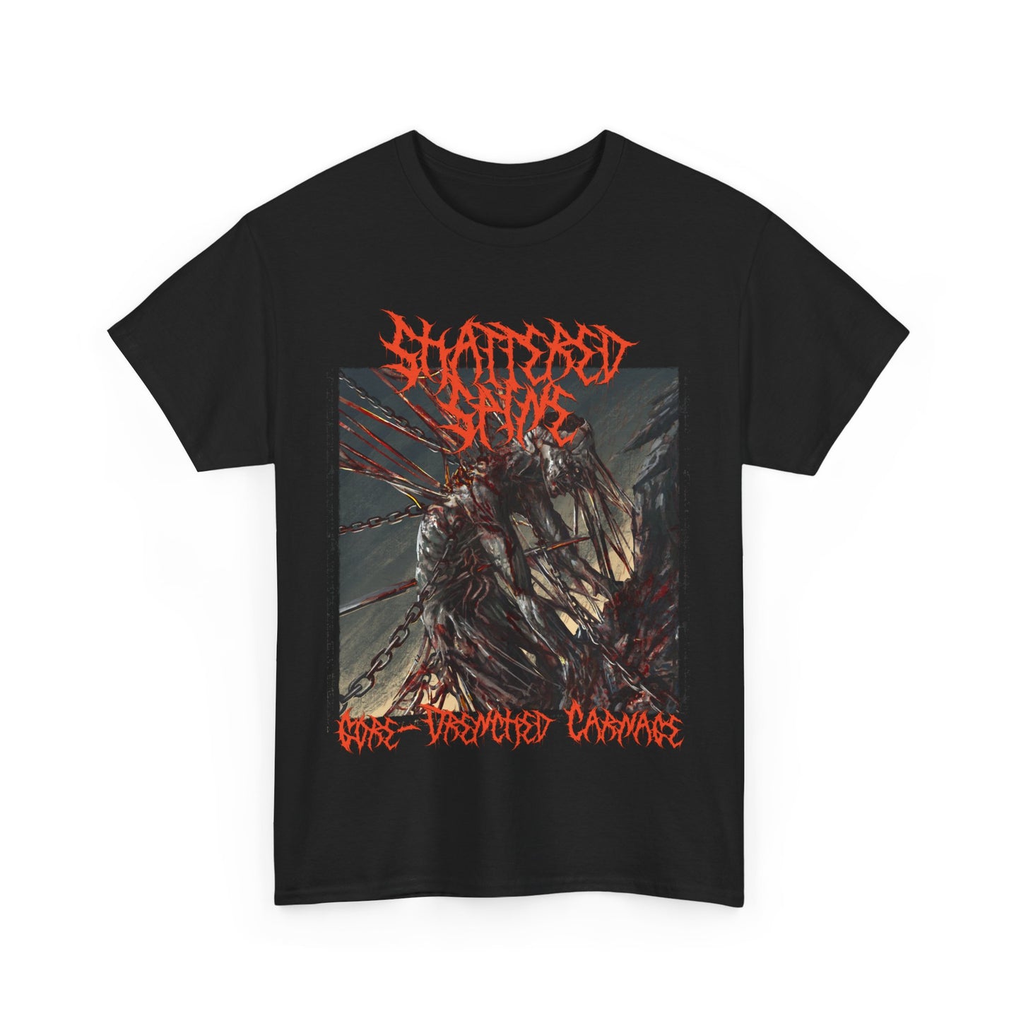 T-Shirt Shattered Spine Brutal Death Metal Unisex