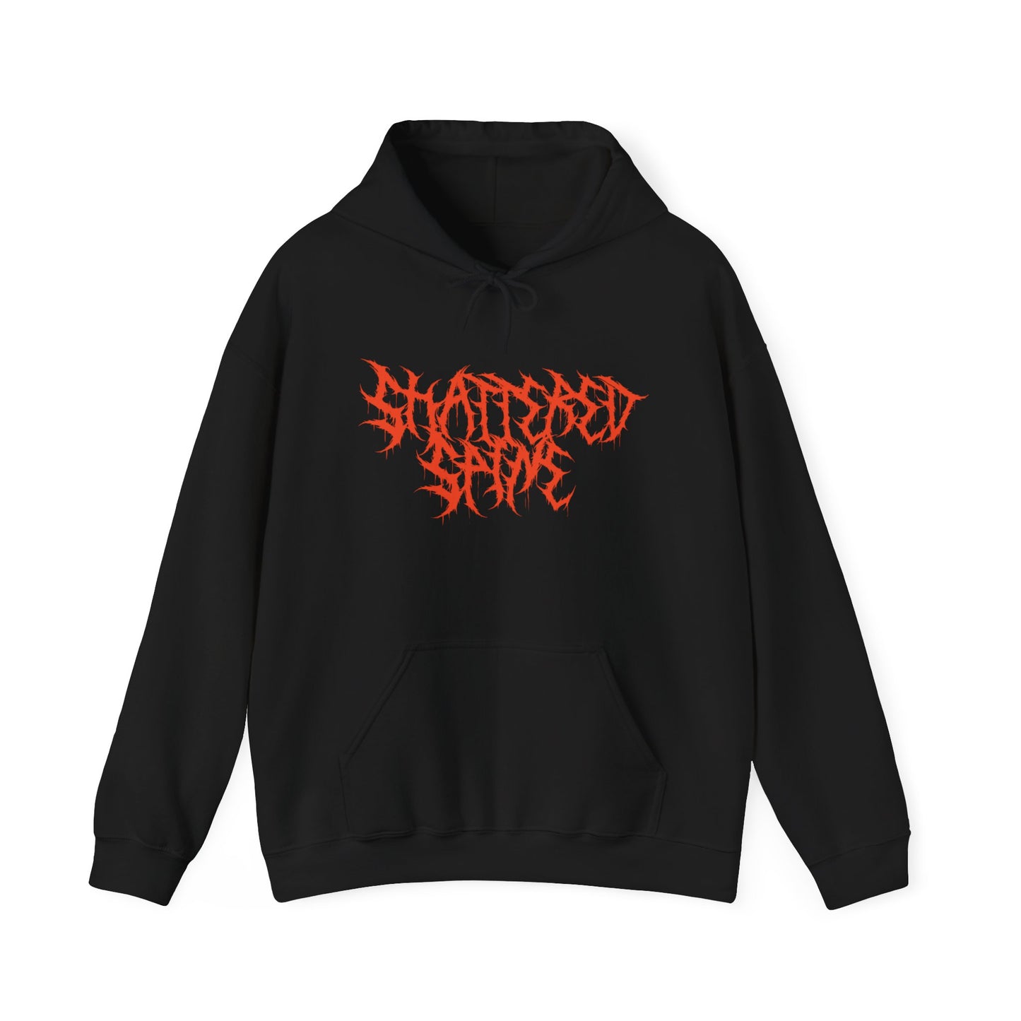Shattered Spine Hoodie — Graphic Band Logo Sweatshirt