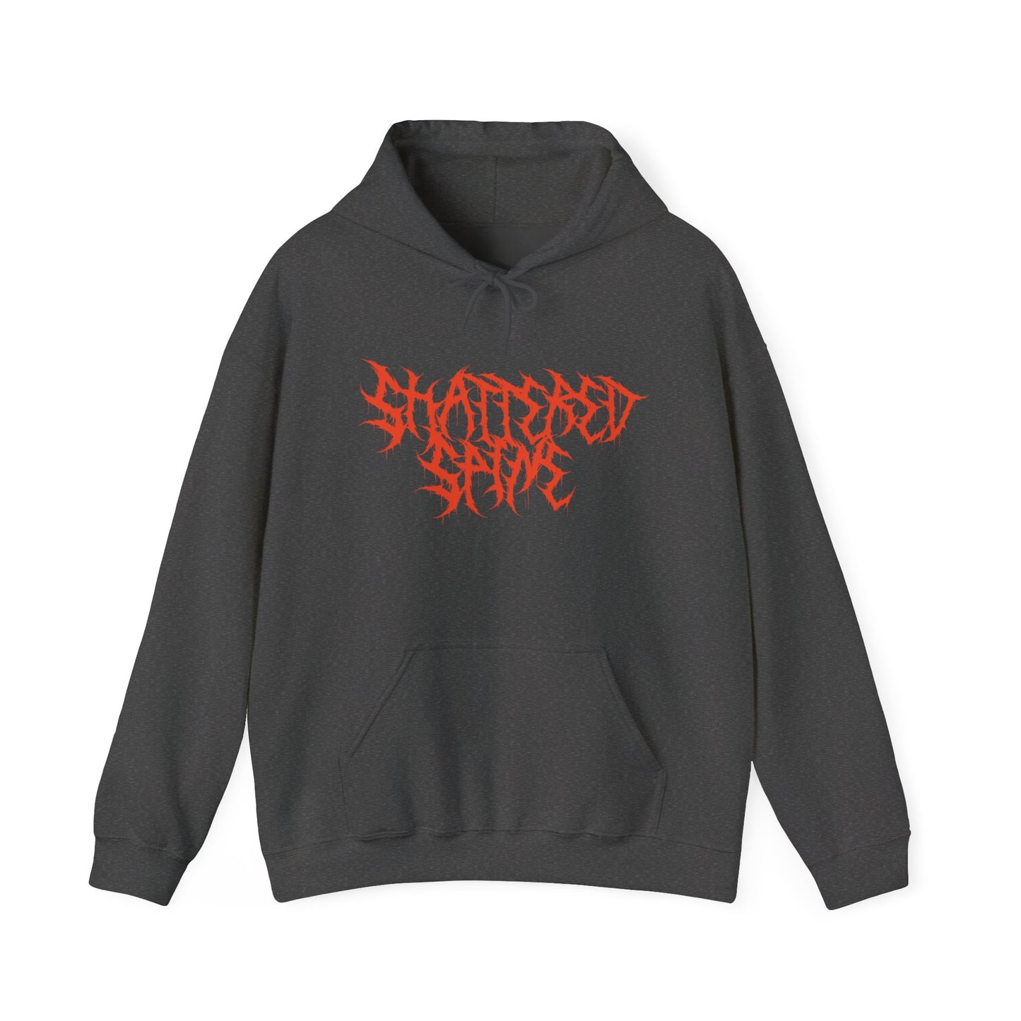 Shattered Spine Hoodie — Graphic Band Logo Sweatshirt
