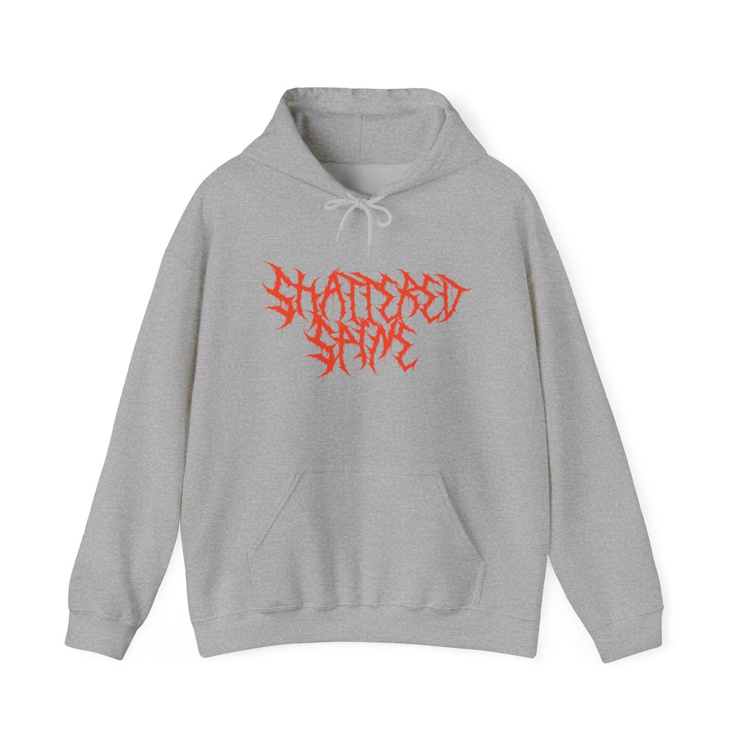 Shattered Spine Hoodie — Graphic Band Logo Sweatshirt