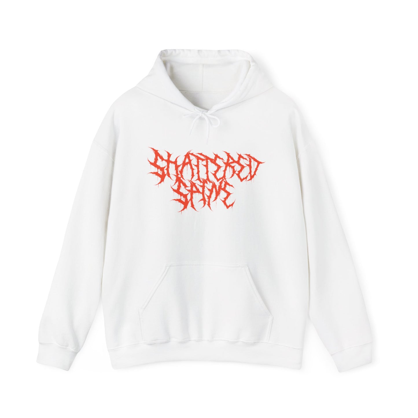 Shattered Spine Hoodie — Graphic Band Logo Sweatshirt